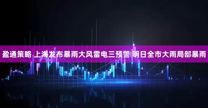 盈通策略 上海发布暴雨大风雷电三预警 明日全市大雨局部暴雨